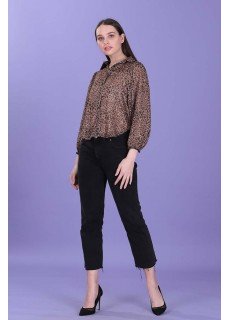 LEOPAR DESENLİ BLUZ