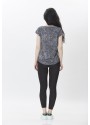 Cep Detaylı ve Yazılı Tshirt - Siyah Tayt 